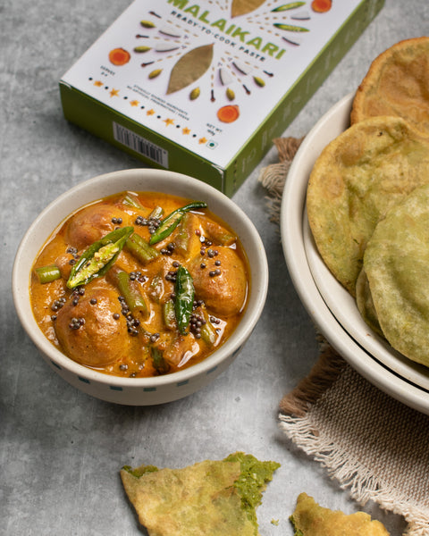 Beans & Baby Potato Malaikari