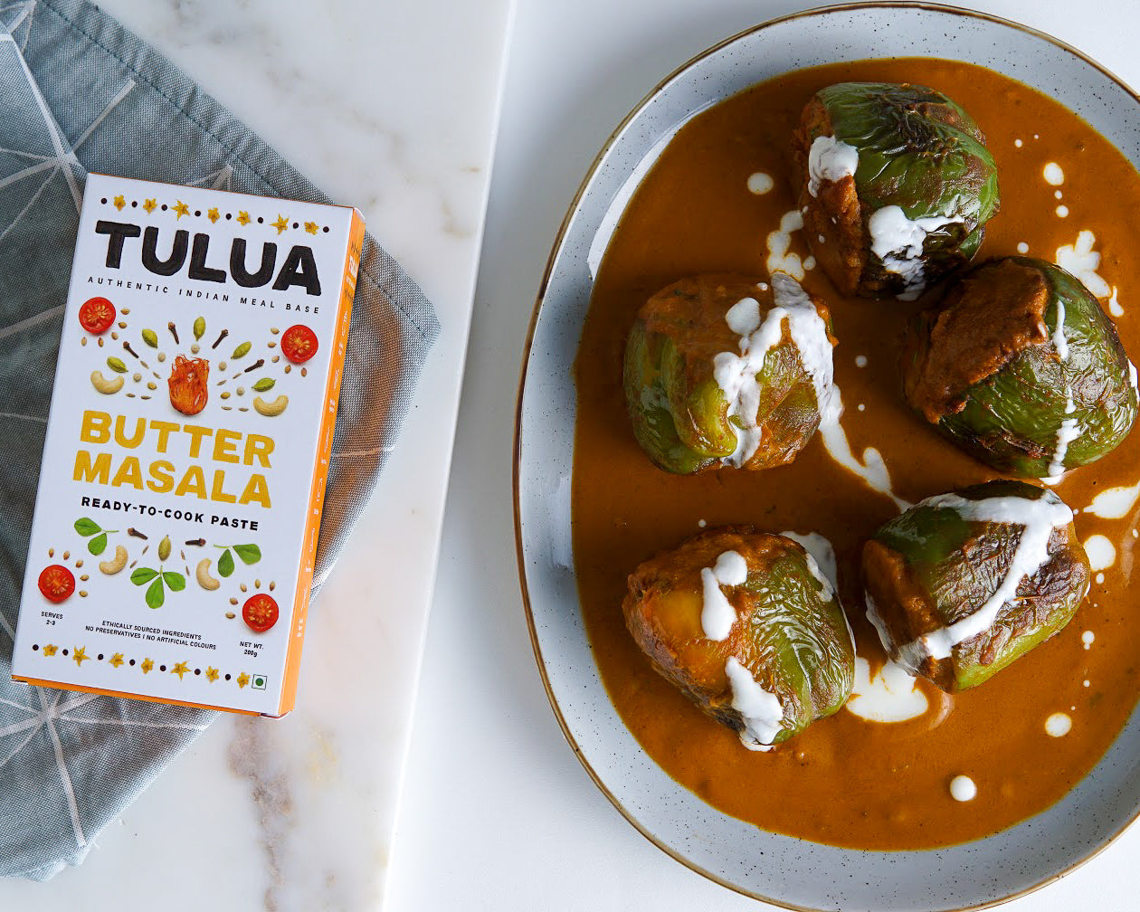 Stuffed Capsicum in Butter Masala – Tulua